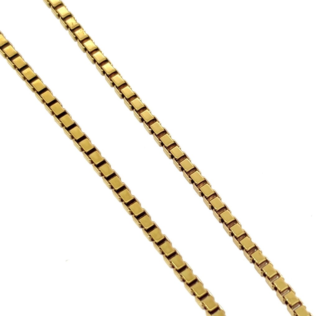 Halsband med hänge - 18 kt Gult guld Korall #2.1