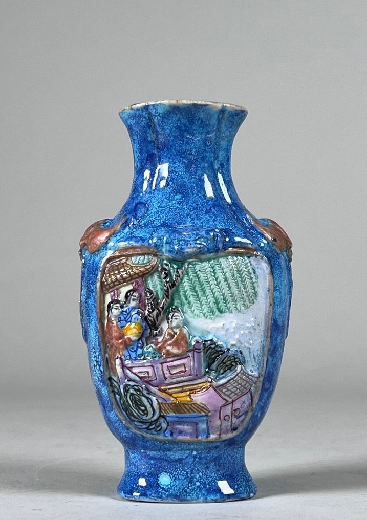 球形花瓶 (1) - Famille rose - 瓷器 - Famille rose robin’s egg - 中國 - 共和時期（1912-1949） #1.2