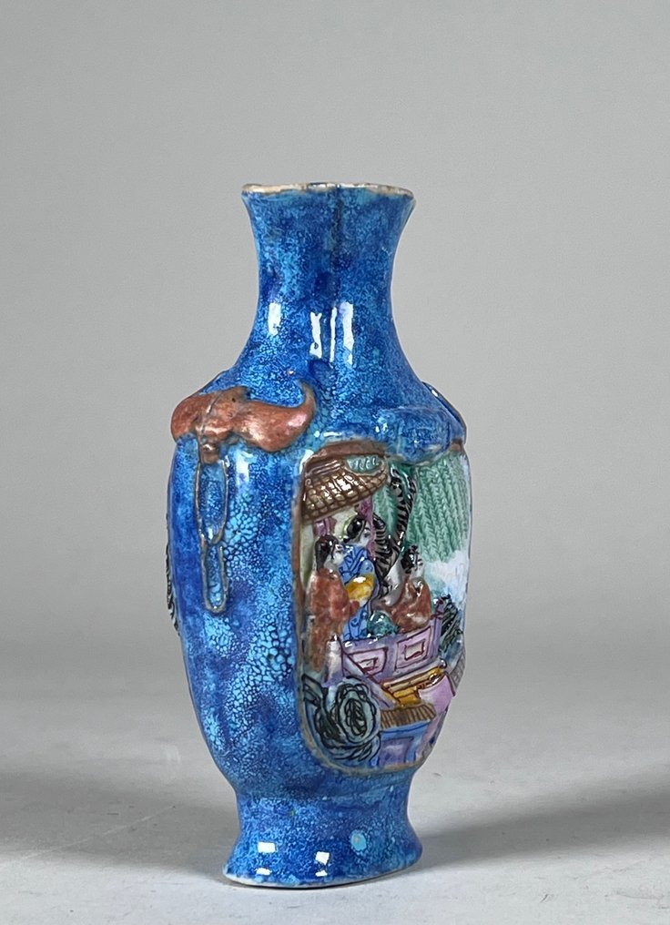 球形花瓶 (1) - Famille rose - 瓷器 - Famille rose robin’s egg - 中國 - 共和時期（1912-1949） #2.1
