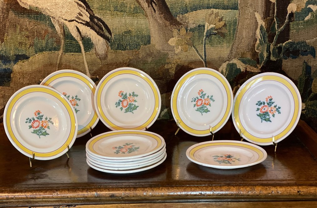 Moustiers Circa 1850 - Πιάτο (12) - Πήλινο #1.0