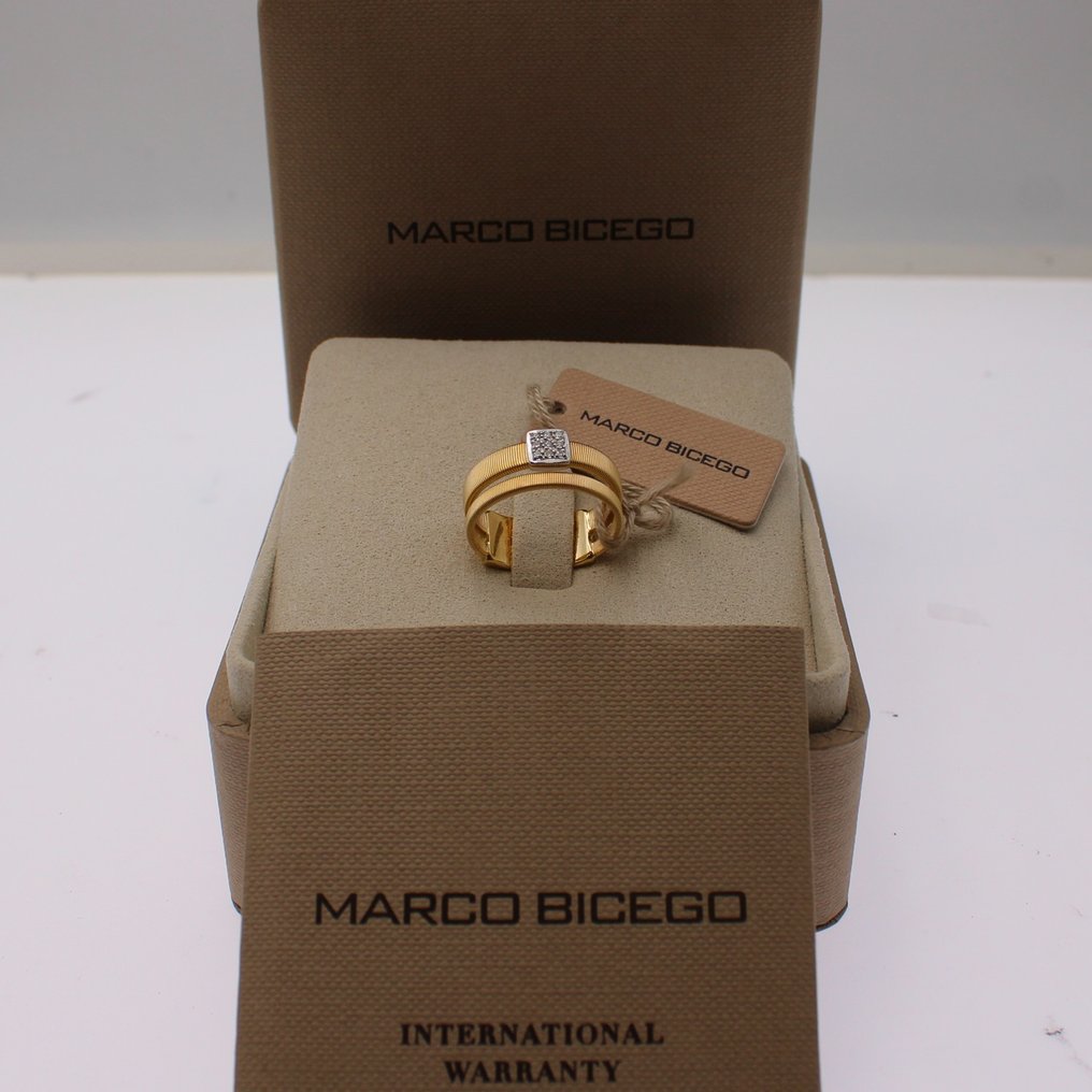 Marco Bicego - Ring Gull, Hvitt gull Diamant #2.1