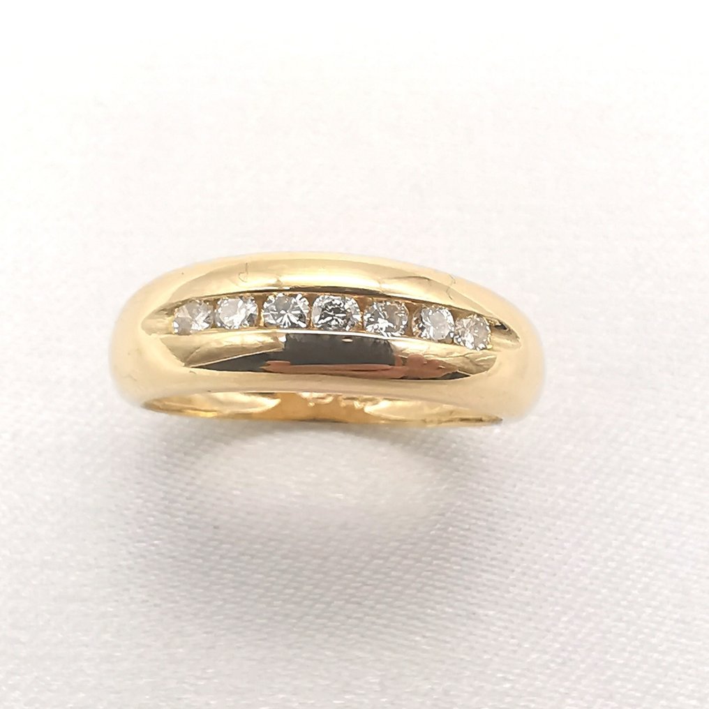 戒指 - 18K包金 黄金 -  0.36ct. tw. 钻石  (天然) #1.2