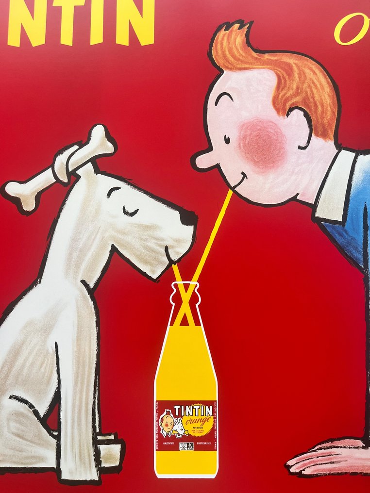 Raymond Savignac - Tintin orange d’après Hergé (after) - 1980-luku #2.1