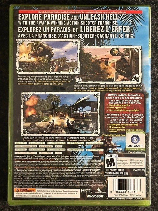 Microsoft - Far Cry Instincts Predator Xbox 360 NTSC Sealed game - Videojuego (1) - En la caja original sellada #2.1