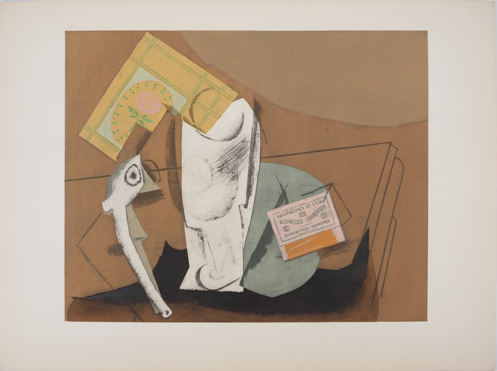 Pablo Picasso (1881-1973) - Nature morte cubiste à la pipe #1.0