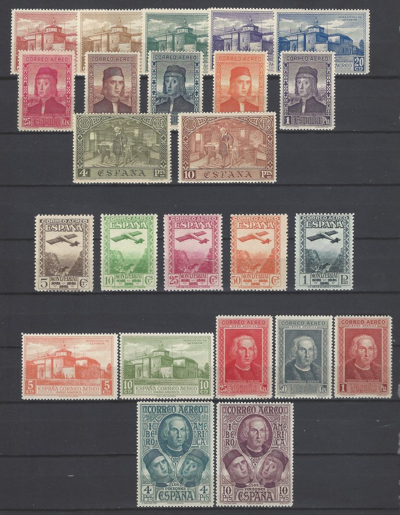 Spanyolország 1930/1931 - Kolumbusz + Montserrat. - Catálogo Edifil nº:  547/58 + 559/65 + 650/54. #1.1