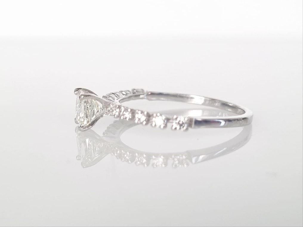 Forlovelsesring Hvidguld Diamant  (Natur) #2.2