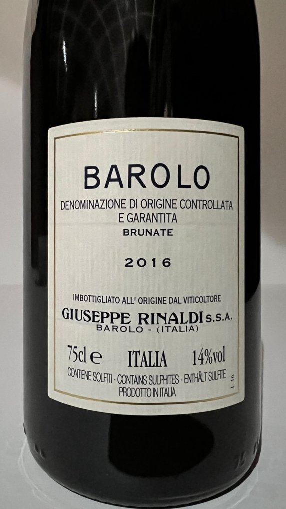 2016 Giuseppe Rinaldi, Brunate - Barolo - 1 Bottiglia (0,75 litri) #2.1