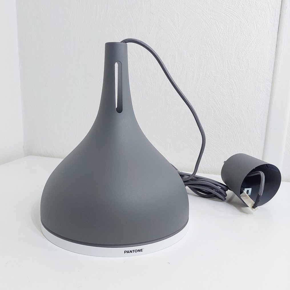 e3light - Pantone - Hanging lamp (2) - Pantone Castor 25 - Grey - Metal - 2 Pieces #3.2