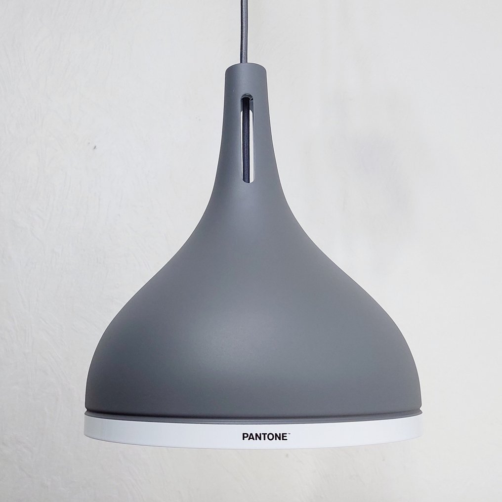 e3light - Pantone - Hanging lamp (2) - Pantone Castor 25 - Grey - Metal - 2 Pieces #2.1