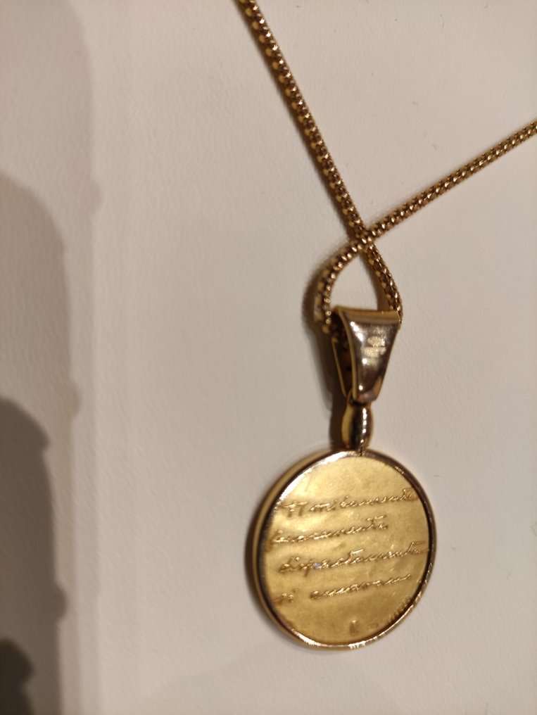 UnoAErre - Collar 頸鏈 - 18 克拉 黃金 -  0.12ct. tw. - 鉆石 #2.1