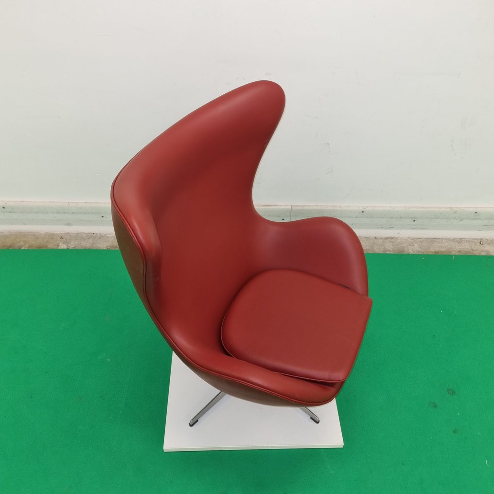 Fritz Hansen - Arne Jacobsen - Poltrona - Cadeira Ovo - Pele #2.1