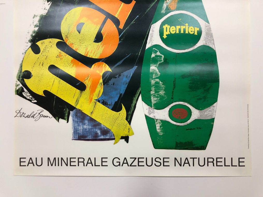 Donald Brun - PERRIER "EAU MINERALE GAZEUSE NATURELLE" - (large size) - 1970s #2.1
