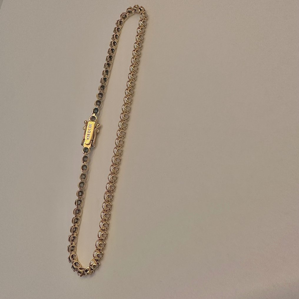 Armband - 18 kt Gult guld Diamant #1.2