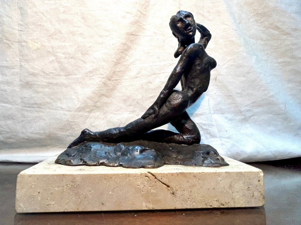 Fonderia Chiurazzi - 雕塑, Donna in posa - 17 cm - 黄铜色 #2.1