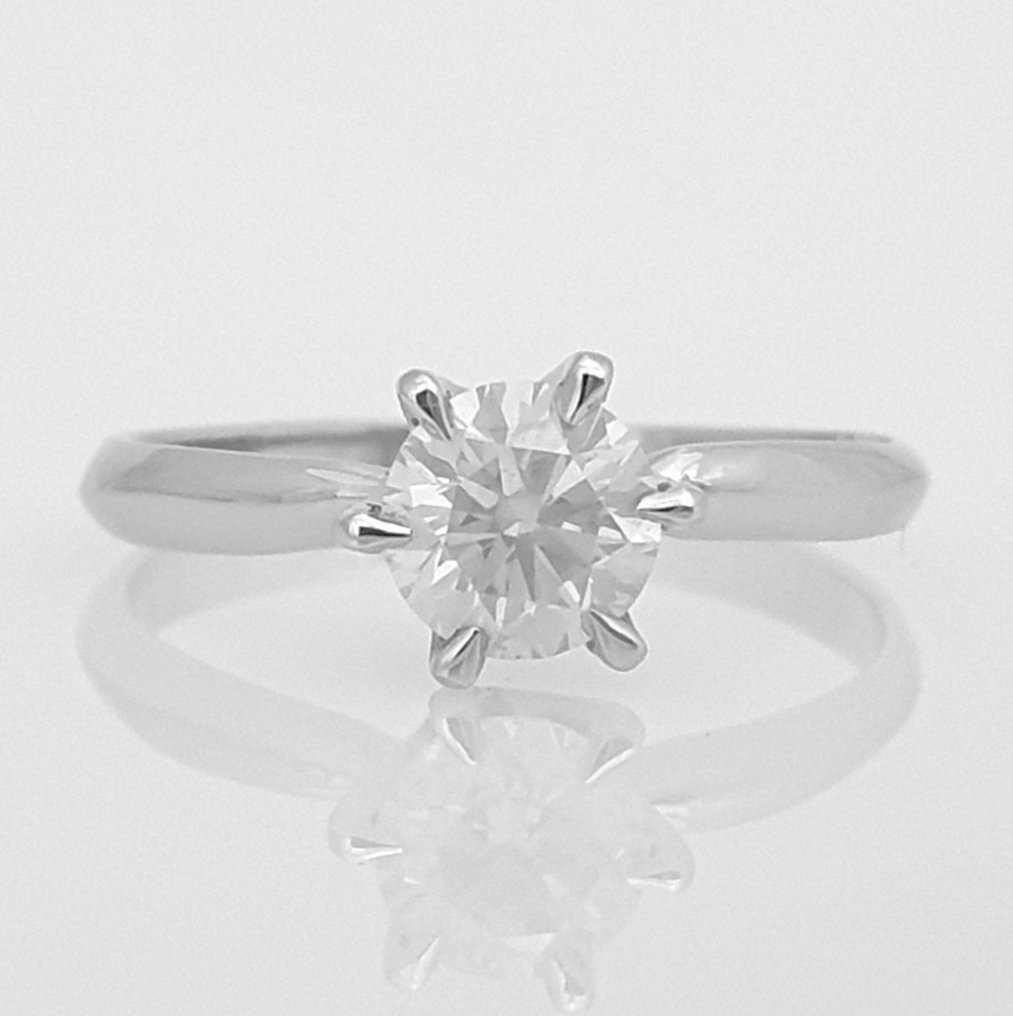 14 kt Vittguld - Ring - 0.84 ct Diamant #1.1
