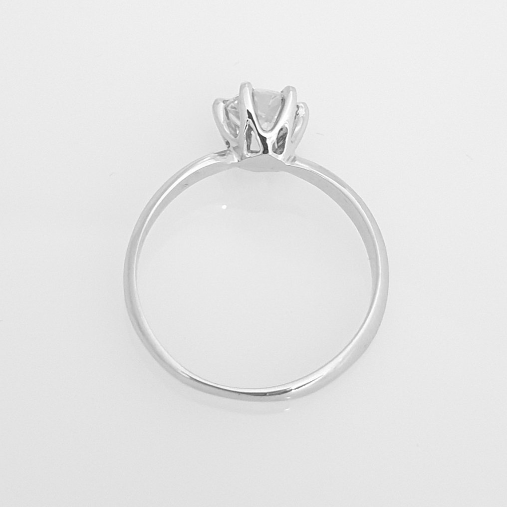14 kt Vittguld - Ring - 0.84 ct Diamant #1.2