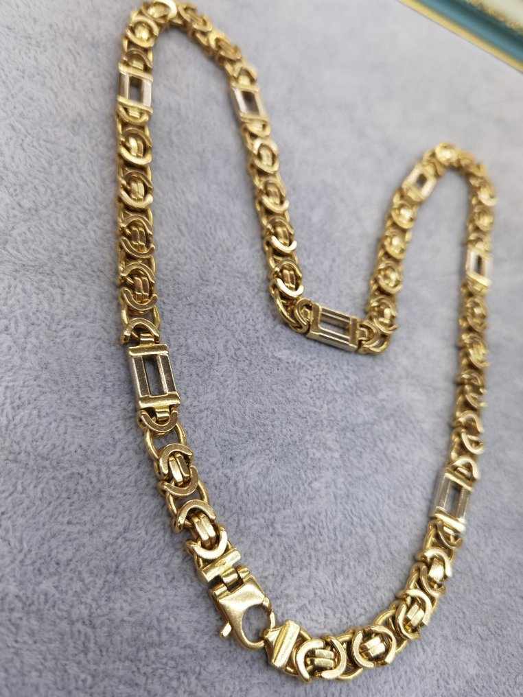 项链 - 18K包金 白金, 黄金 钻石  (天然) #3.1