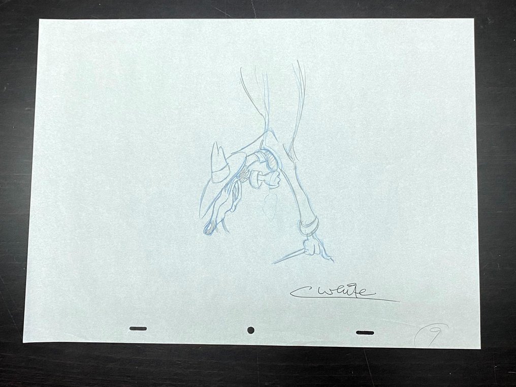 Who Framed Roger Rabbit (1988) - 1 Original animationstegning af Smart Ass, signeret af en animator #2.1