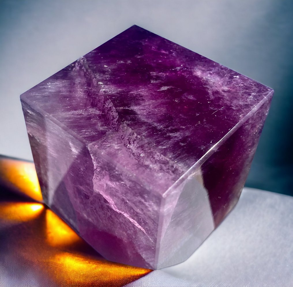 Extra Quality Fluorite Cube - Xia Yang mines - Altezza: 52 mm - Larghezza: 52 mm- 420 g #2.1