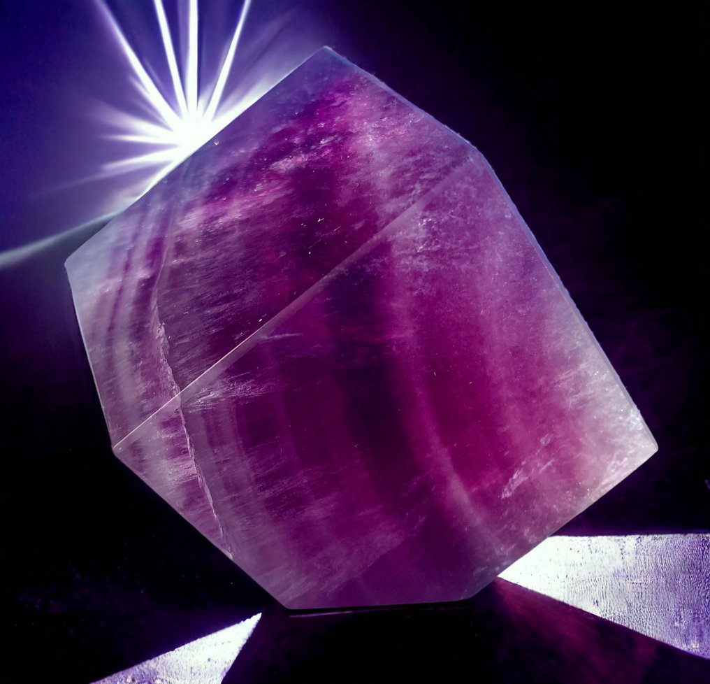 Cubo de Fluorita de Calidad Extra - Minas Xia Yang - Altura: 52 mm - Ancho: 52 mm- 420 g #1.2