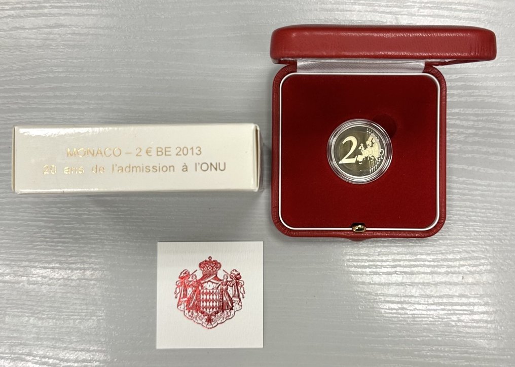 Monaco. 2 Euro 2013 "ONU" Proof  (Senza prezzo di riserva) #2.1