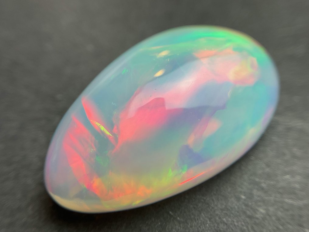 Vit + Färgspel (Vivid) Kristall opal - 14.04 ct #2.1