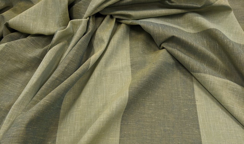 	 Fantastico tessuto in lino bicolore Tessitura Artigiana Varetto - Sahara - Textiel  - 540 cm - 335 cm #2.1