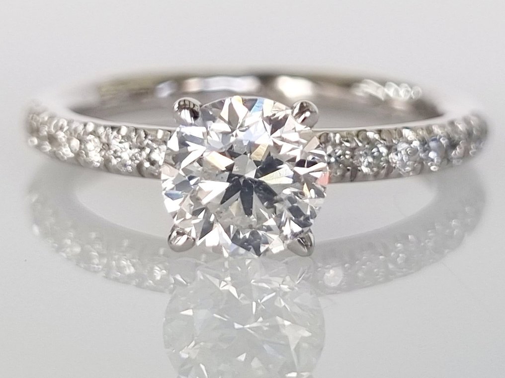 14 karat Hvidguld - Ring - 1.44 ct Diamant #1.1