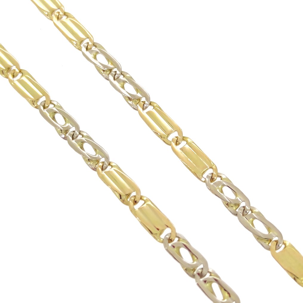 Halskette Gelbgold, Weißgold, 18 Karat  #1.1