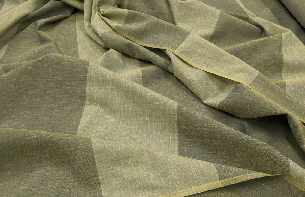 	 Fantastico tessuto in lino bicolore Tessitura Artigiana Varetto - Σαχάρα - Ύφασμα  - 540 cm - 335 cm #2.2