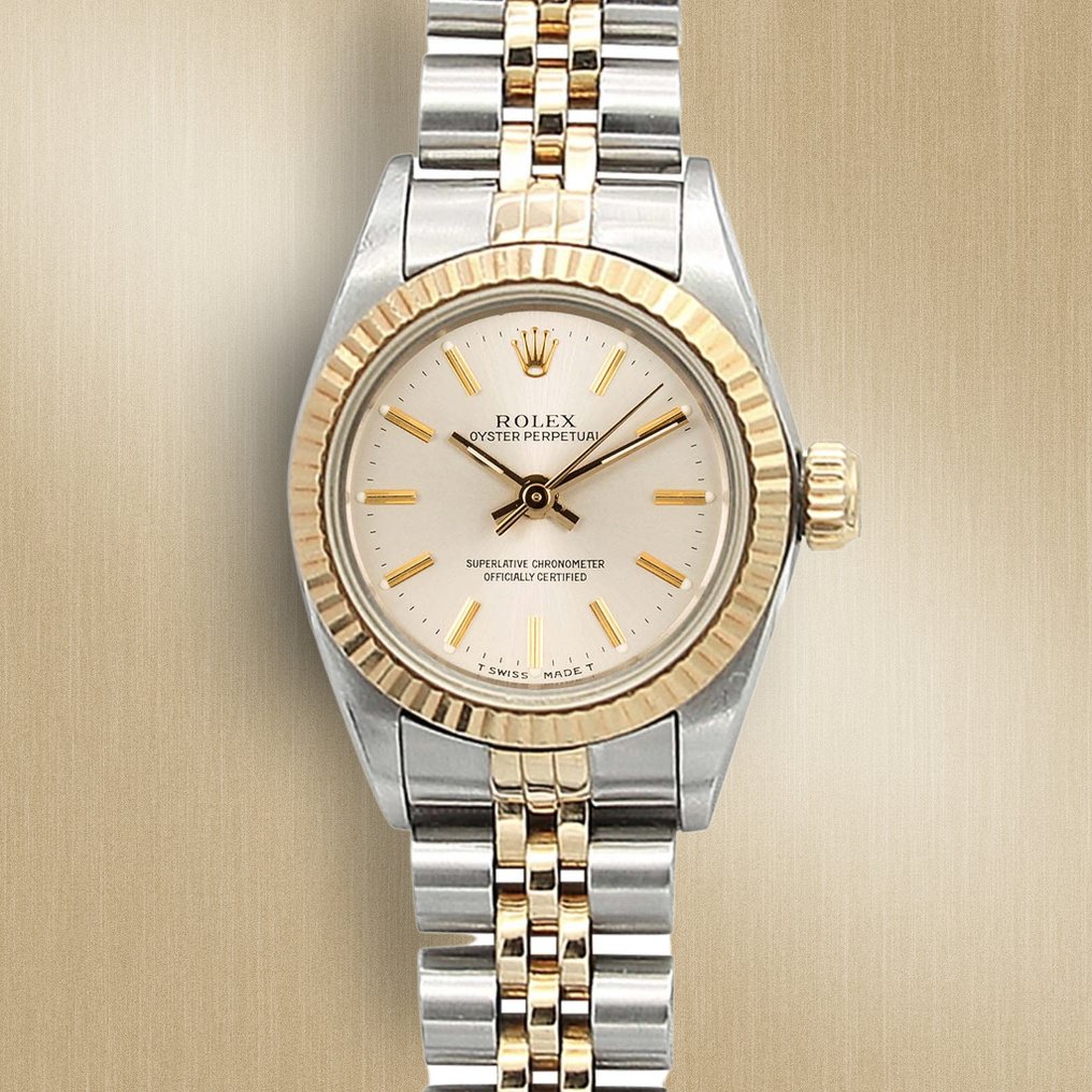Rolex - Oyster Perpetual - Silver Dial - Ref. 67193 - 女士 - 1990-1999 #1.1