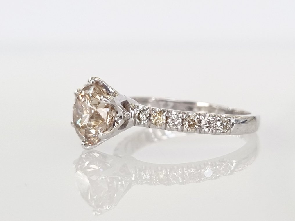 14 kt Weißgold - Ring - 2.40 ct Diamant #2.2