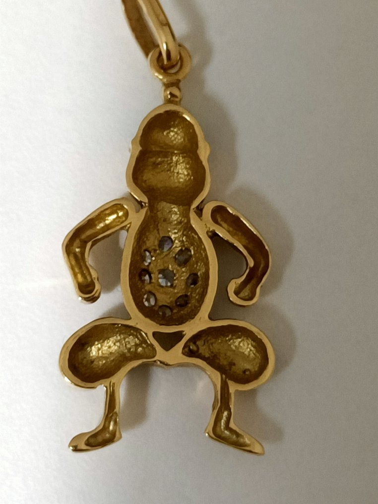 Vedhæng - 18 kraat Gulguld - Diamant #2.1