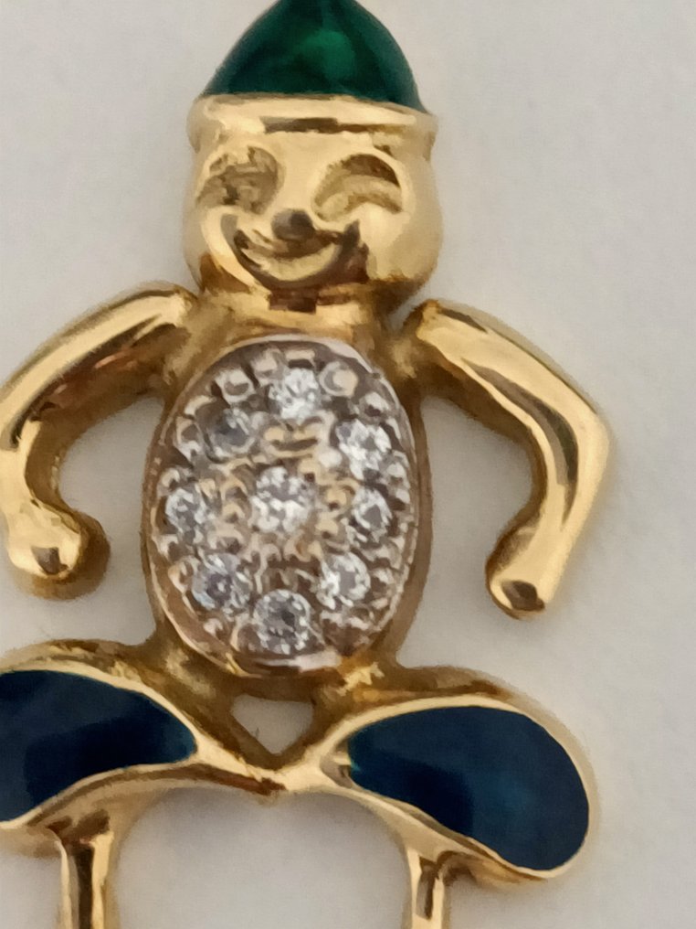 Vedhæng - 18 kraat Gulguld - Diamant #4.3