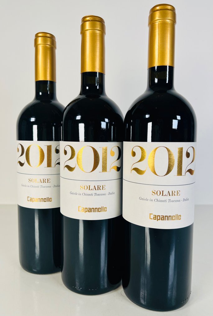 2012 Capannelle, Solare - Super Tuscans - 3 Botellas (0,75 L) #2.1
