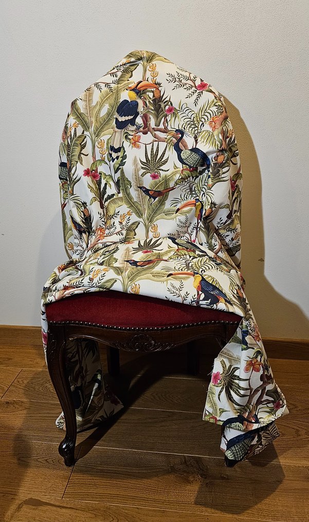 帶有巨嘴鳥和鳥類圖案的獨特波西米亞面料 - 600x140cm - Artmaison Artistic Design - 紡織品  - 600 cm - 140 cm #2.1