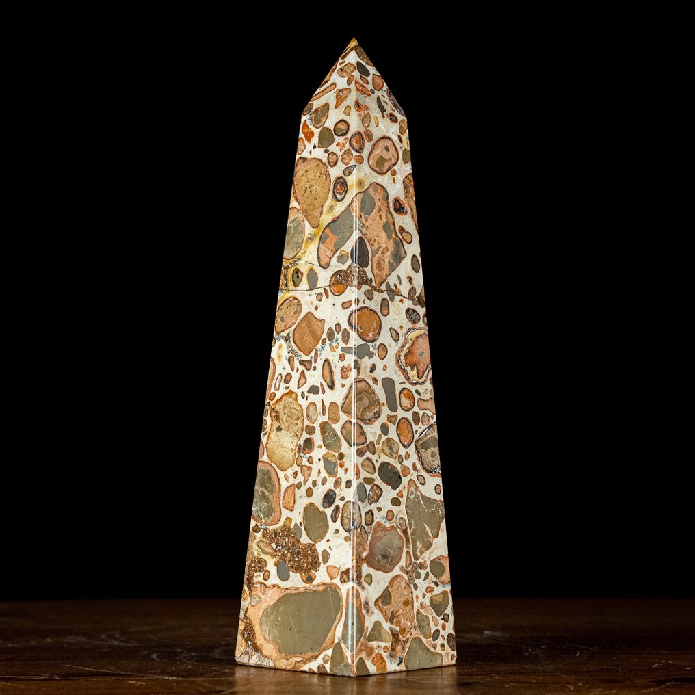 Naturalny jaspis lamparci Obelisk- 827.85 g #1.1