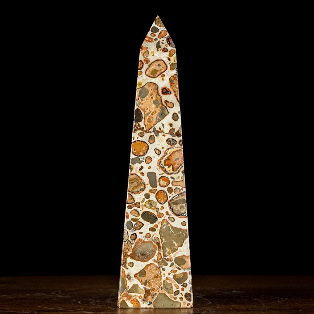 Jaspe Leopardo Natural Obelisco- 827.85 g #1.2