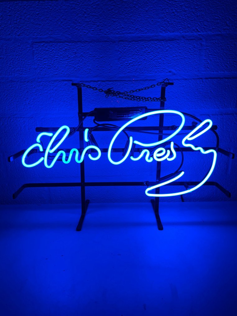 Elvis Presley - Μπλε χειροποίητο γυαλί Neon #4.3