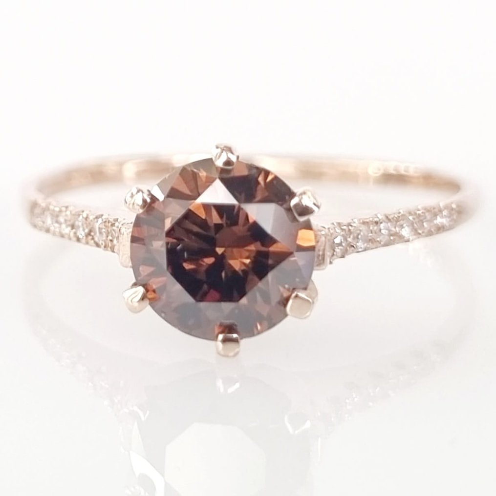 Ring Roségoud Diamant  (Natuurlijk)  #3.3