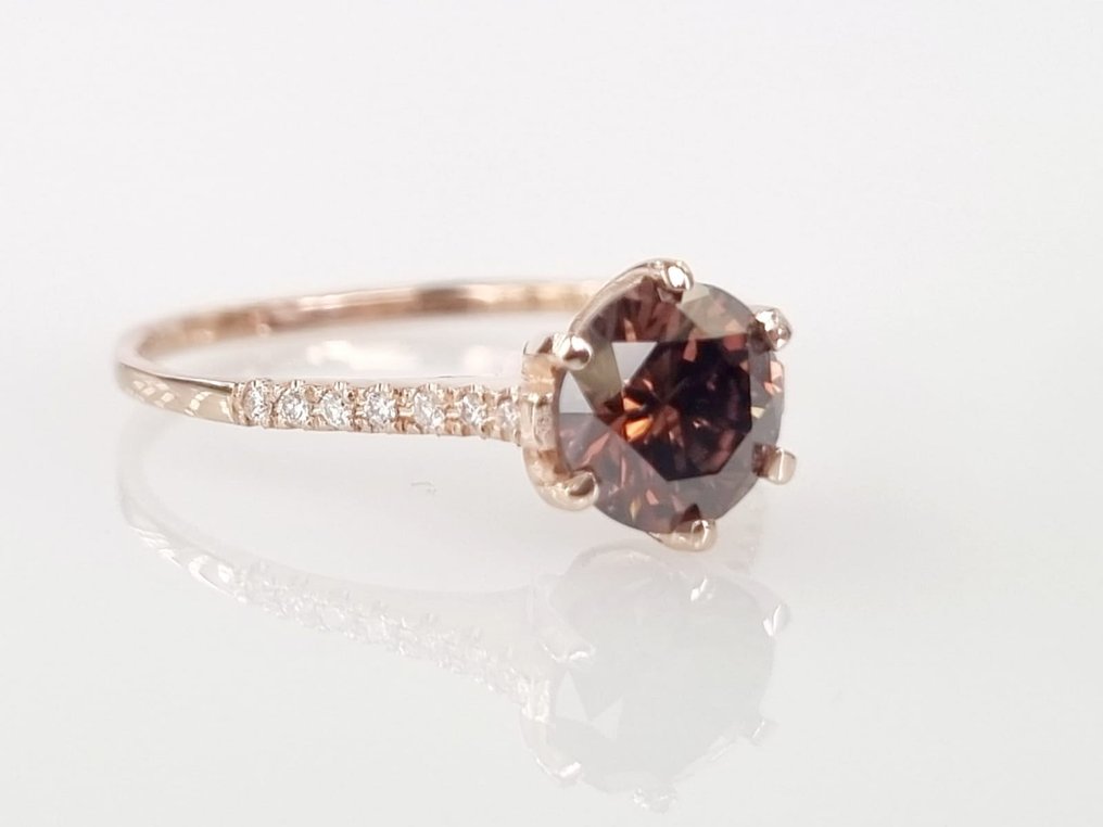 Ring Rosaguld Diamant  (Natur)  #2.1