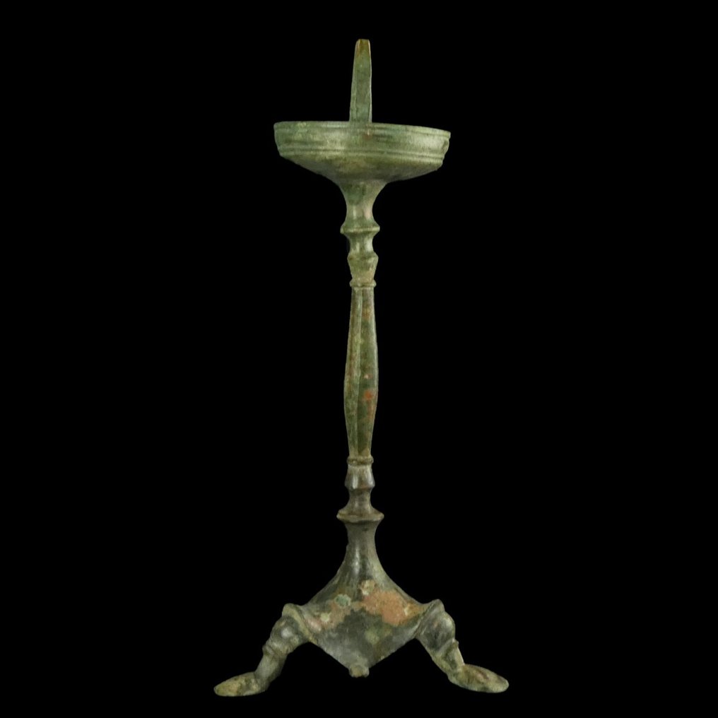 Ύστερη Ρωμαϊκή / Πρώιμη Βυζαντινή Μπρούντζος Κανδηλάκι - τρίποδο για λάμπα λαδιού #1.0