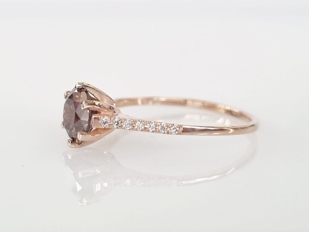 Ring Roségoud Diamant  (Natuurlijk)  #2.2
