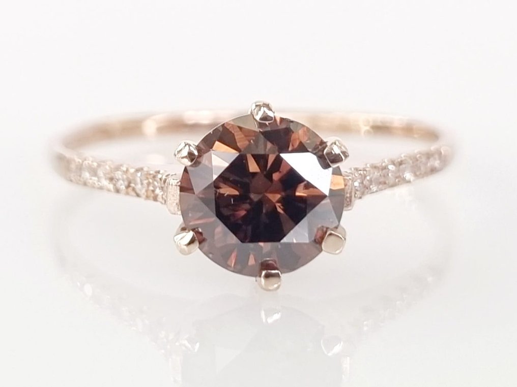 Ring Rosaguld Diamant  (Natur)  #1.1