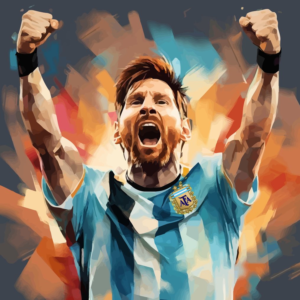 Artwork by Alberto Ricardo (XXI) - Lionel Messi. #1.2