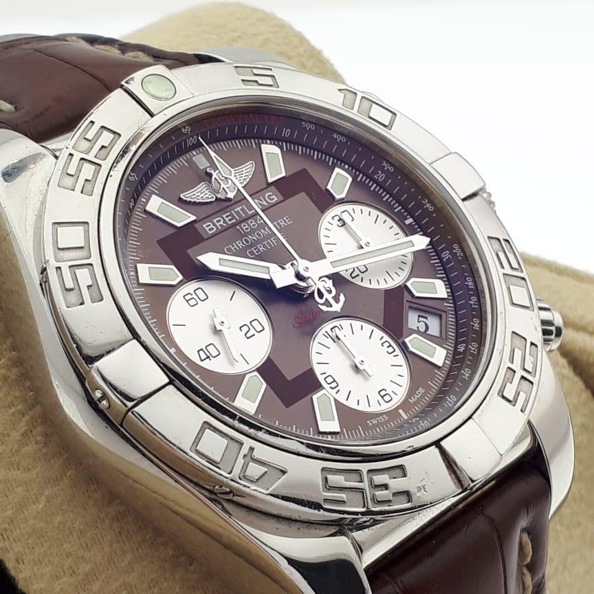 Breitling - Chronomat 41mm Automatic Chronograph Chocolate & Grey Panda Dial - AB0140 - Mężczyzna - 2011-obecnie #2.1