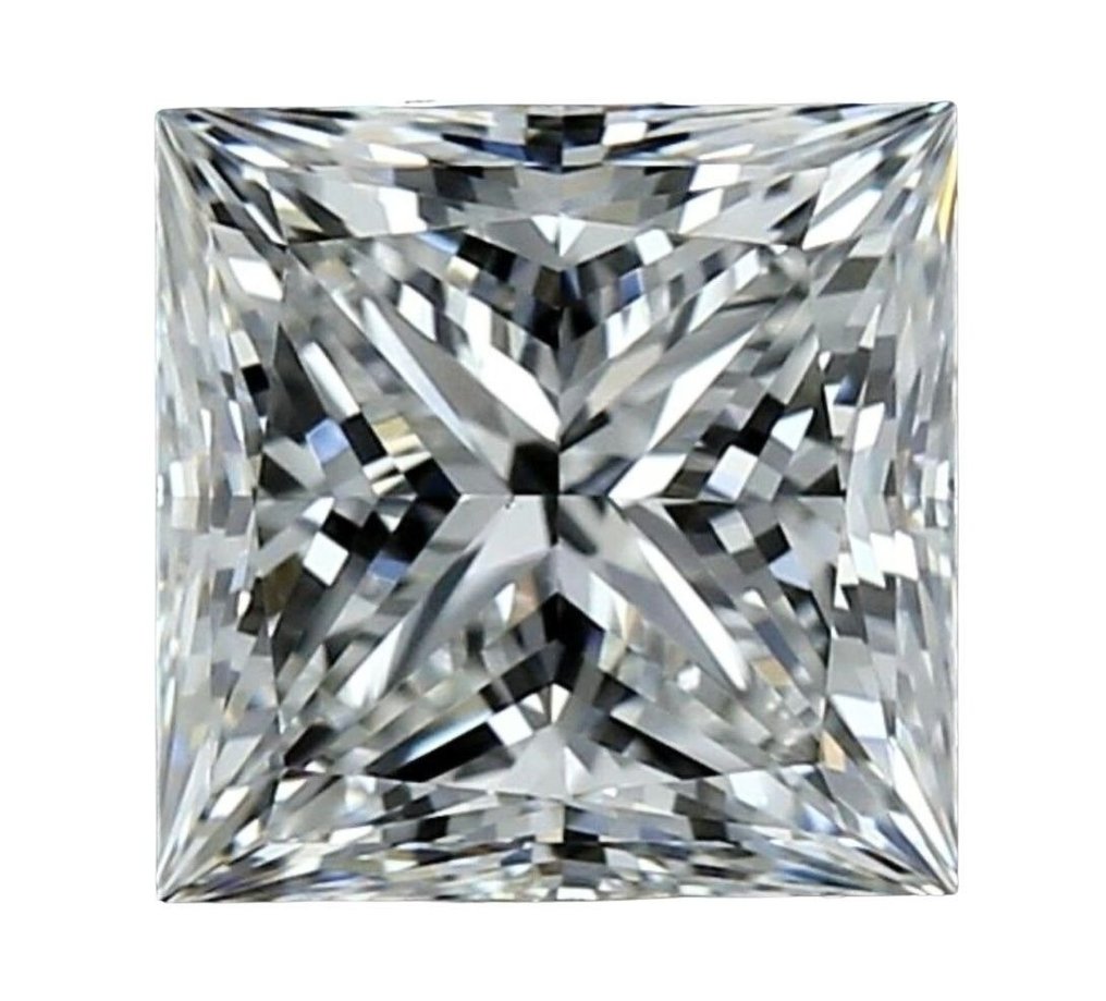 1 pcs Diamante  (Naturale)  - 1.51 ct - Quadrato - F - VS1 - Gemological Institute of America (GIA) #1.2
