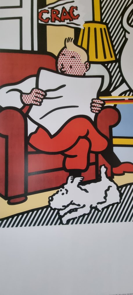 Roy Lichtenstein (after) - Tintin Reading #4.3