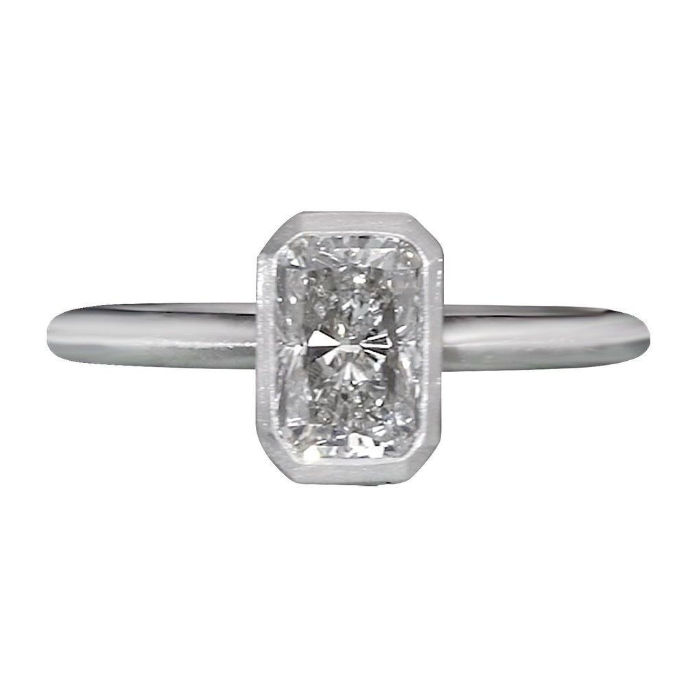 18 karaat Witgoud - Ring - 1.02 ct Diamant #1.2